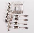 Samling Musling bestik, sølv 16