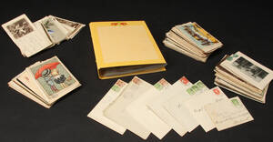 Samling ældre postkort samt lidt breve m.m. ca.140 Denne vare er sat til omsalg under nyt varenummer 4152962