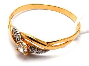 Ring 18K tvåfärgad