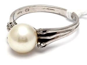 Ring vitguld 18K