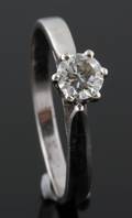 18K Solitaire Diamond ring approx. 0.33 ct