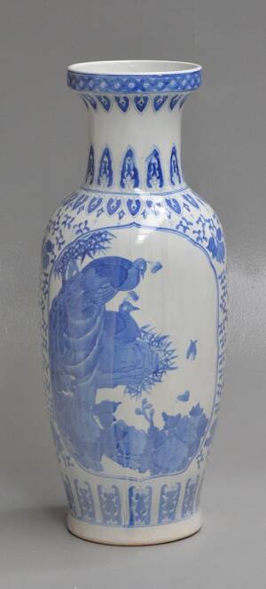 Kinesisk gulvvase af porcelæn. 1900-tallet