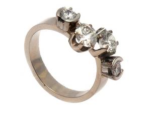 Ring 18K vitguld