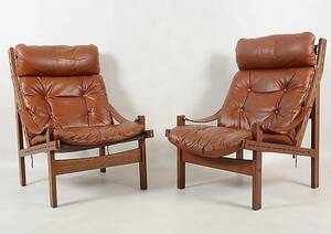 TORBJÖRN AFDAL. FÅTÖLJER, ett par, 1900-talets andra hälft.