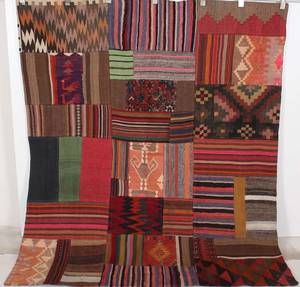 Orientmatta, Patchwork, 206x177 cm