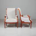FÅTÖLJER 1 par, valnöt, Louis XVI-stil