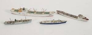 Miniatyrskepp 4st, bl.a. England