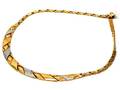 Collier tvåfärgat 18K
