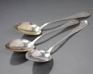 Potageskeer - Sølv - tretårnet. Vægt ca. 630 gram. 3