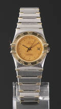 Omega Constellation damearmbåndsur, guls og stål Denne vare er sat til omsalg under nyt varenummer 4747095