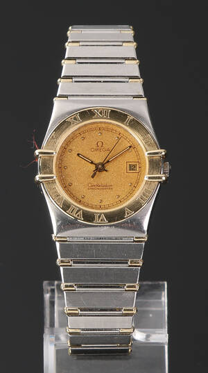 Omega Constellation damearmbåndsur, guls og stål Denne vare er sat til omsalg under nyt varenummer 4747095