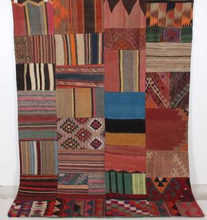 Persisk Patchwork tæppe 220 x 160 cm