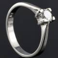 Solitaire ring ca. 0.38 ct.