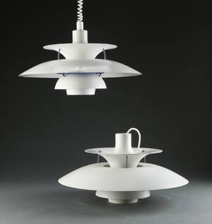 Poul Henningsen. Par PH5 pendler 2 Denne vare er sat til omsalg under nyt varenummer 4142447
