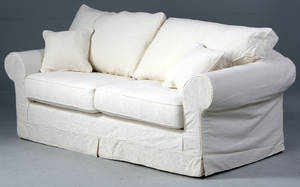 To-personers sofa, aftageligt betræk