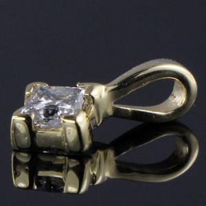 Diamant vedhæng ca. 0.25 ct.