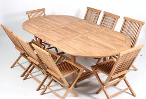 Havemøbelsæt. Teaktræ 9