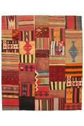 Persisk kelim Patchwork, 256 x 216 cm.