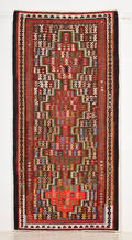 Persisk Harsin kelim, 216x105 cm.