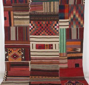 Persisk Patchwork kelim, 268x208 cm.