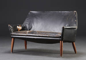 Dansk møbelproducent - Sofa med teakben.