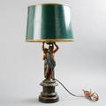 Bordlampa i bemålad zink