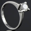 Solitaire ring ca. 0.64 ct.