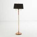 Golvlampa mässing och teak