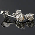 Par brillant ørestikker ca. 0.37 ct.