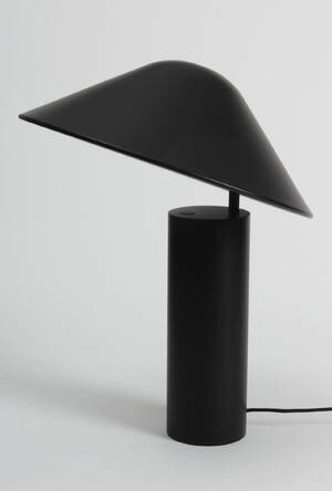 Damo bordlampe i mat sort metal