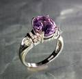Amethystring mit Brillanten