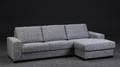 Moderne 3-personers sofa med chaiselong.