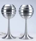 Manhattan. Et par bordlamper af aluminium 2