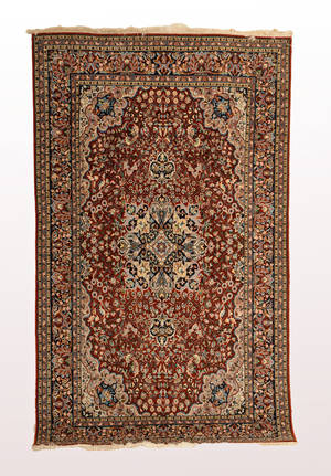 Pakistansk tæppe, 234 x 139 cm.