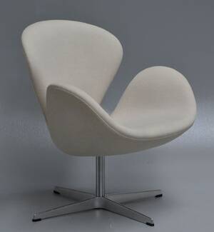 Arne Jacobsen. Lænestol Svanen Hallingdal uld, model 3320 