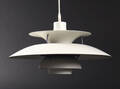 Poul Henningsen. PH-5 pendel, hvidlakeret