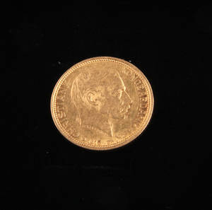 Danmark. 10 kroner guldmønt 1913, Christian X