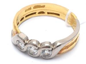 Ring 18-20K tvåfärgad