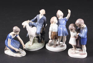 Kgl. Porcelæn og Bing  Grøndahl figurer 4