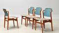 Dansk møbelarkitekt. Fire stole i teak 4