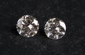 Par uindfattede brillanter. Ca. 0.13 ct og 0.14 ct 2