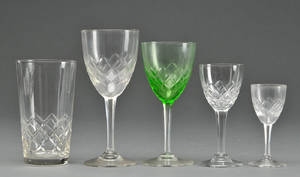 Holmegaard. Glasbesætning af krystalglas. 33
