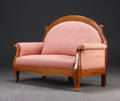 Sofa i Biedermeierstil af mahogny.