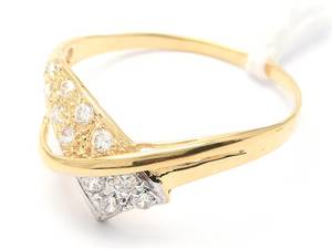 Ring 18K tvåfärgad