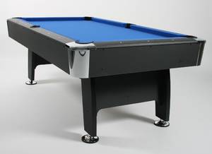 Poolbord med køer og kuglesæt m.m.