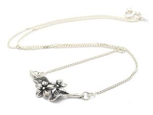 Collier blommor S925