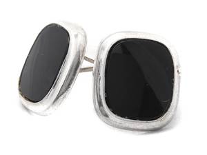 Mancettknappar med stenar