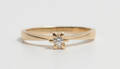Solitairering med brillant på ca. 0.06 ct
