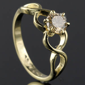 Solitaire ring ca. 0.66 ct.