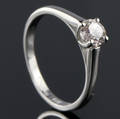 Solitaire ring ca. 0.46 ct.